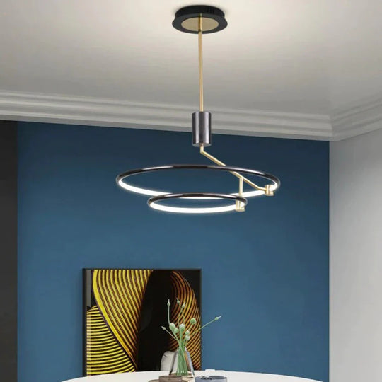 New Minimalist Chandelier Light Luxury Lamps Dining Room Lights Modern Led In The Bedroom Round