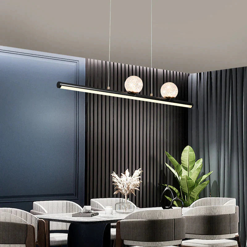 Simple Strip Restaurant Chandelier Personality Creativity Light Luxury Bar Table Lamp Pendant