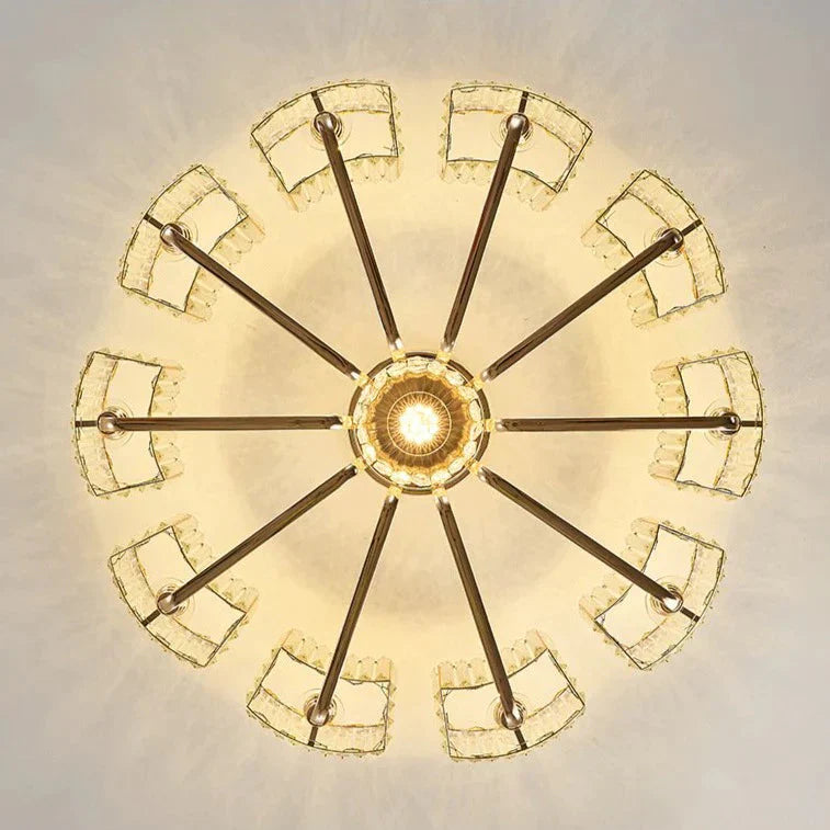 Simple Luxury Atmosphere High End Crystal Ceiling Lamp