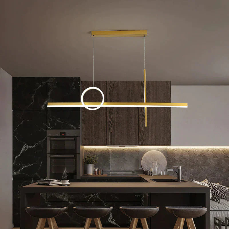 Luxury Dining Room Chandelier Simple Modern Long Living Lamp Creative Personality Nordic Bar