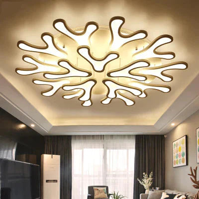 Living Room Led Creative Antlers Fashion Atmosphere Bedroom Dining Ceiling Lamp Post - Modern