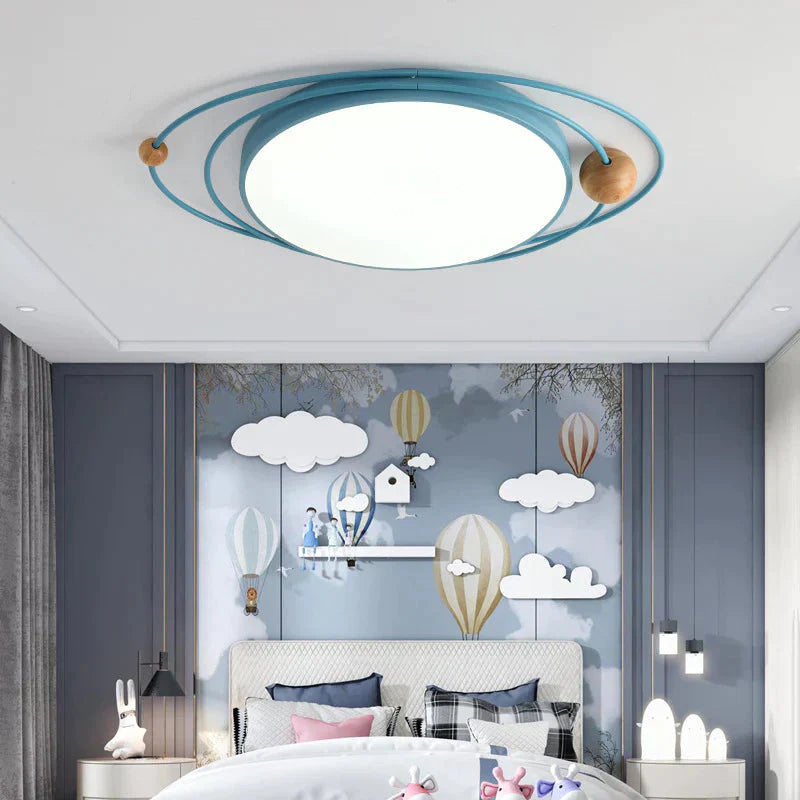 Light In The Bedroom Nordic Minimalist Modern Creative Planet Lights Multicolor Led Ceiling Lamps