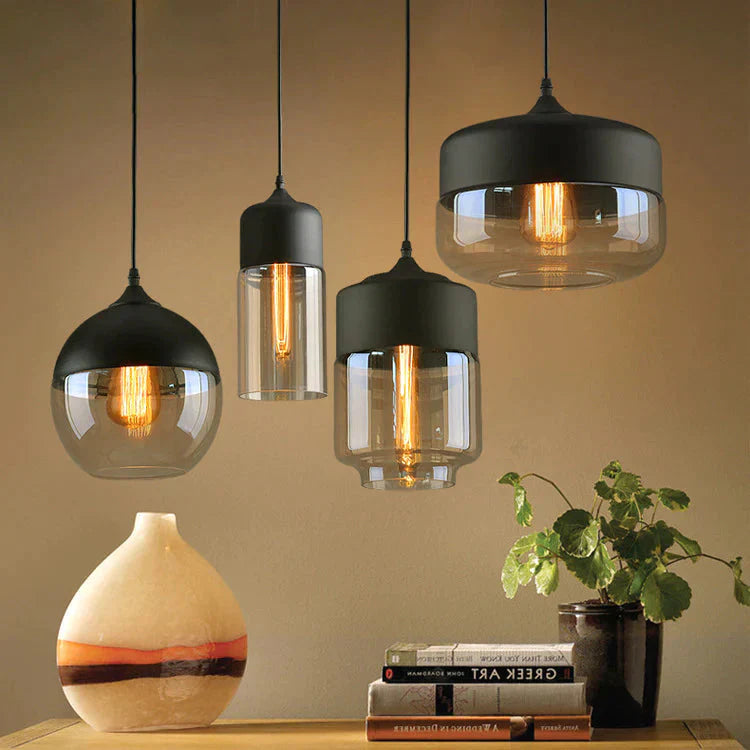 Nordic Modern Loft Hanging Glass Pendant Light For Kitchen Bar Living Room Bedroom