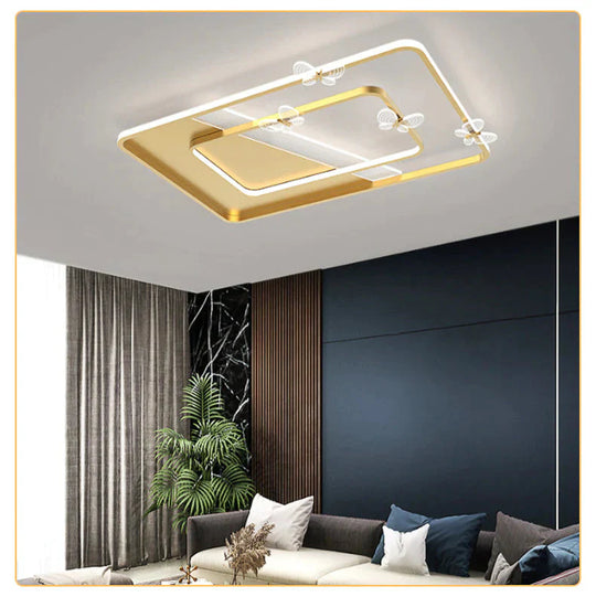 Living Room Lamp Led Nordic Warm Romantic Modern Simple Personality Creative Ceiling Bedroom