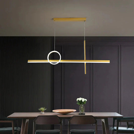 Luxury Dining Room Chandelier Simple Modern Long Living Lamp Creative Personality Nordic Bar