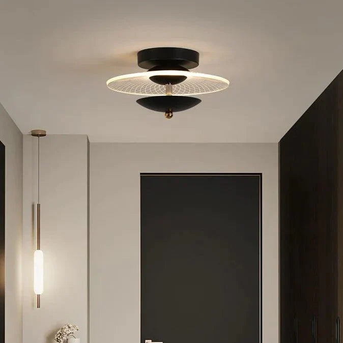 Creative Personality Modern Aisle Light Corridor Ceiling Lamp Black A 23Cm / White Light