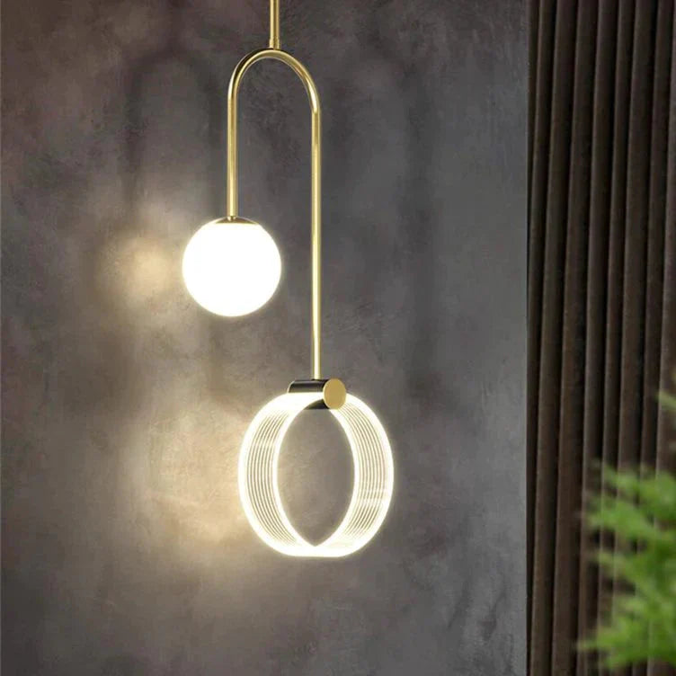 Bedside Lamp Simple Chandelier Modern Light Luxury Bedroom Led Living Room Background Golden /