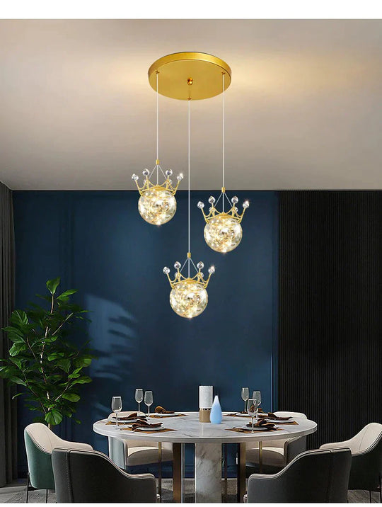 Light Luxury Restaurant Chandelier Nordic Lamps Modern Simple Sky Star Lamp Pendant