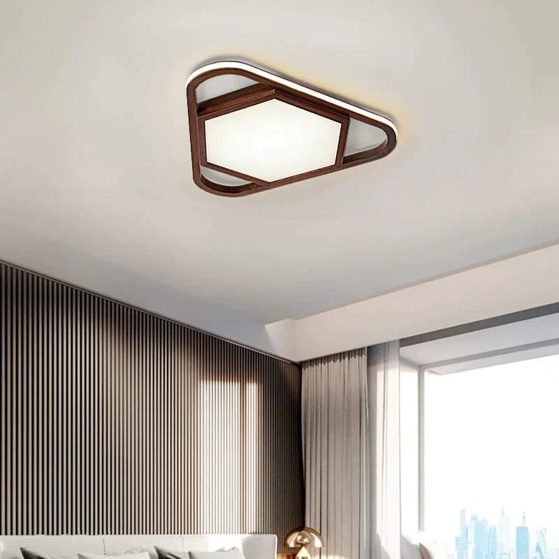 Walnut Bedroom Lamp Simple Creative Led Room Personality Ceiling