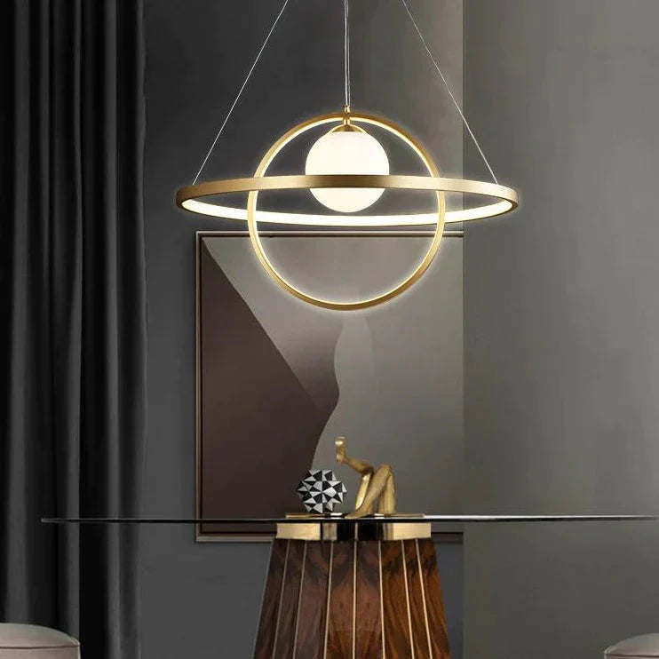 All - Copper Creative Lamps Simple Chandelier Luxury Modern Restaurant Nordic Style Minimalist