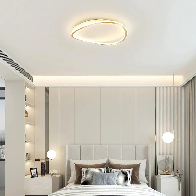 Bedroom Ceiling Lamp Minimalist Art Geometric Circular Master Led Creative Modern Room Lamps