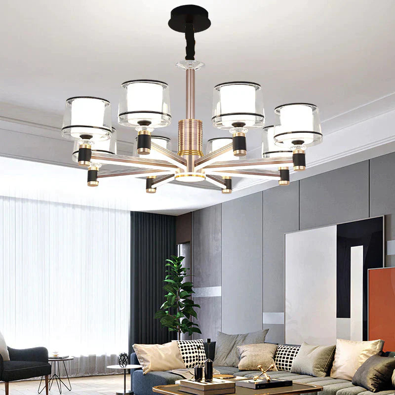 Simple Modern Living Room Lamp Atmospheric Household Arm Light Luxury Chandelier Pendant