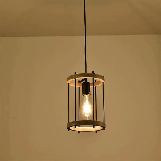 New Chandelier Living Room American Solid Wood Simple Creativity Pendant