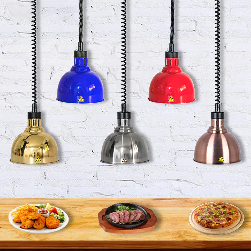 Restaurant Food Insulation Lamp Heating Commercial Chandelier Single - Head Barbecue Pendant