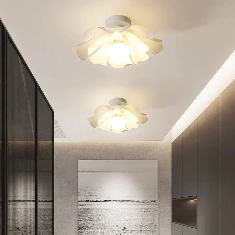 Simple Modern Flower Bedroom Ceiling Lamp Creative Corridor Cloakroom Balcony