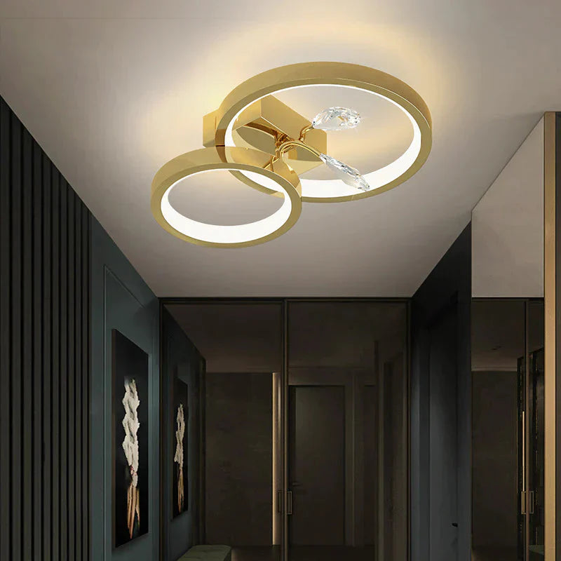 Living Room Lamp Nordic Light Luxury Atmospheric Led All - Copper Ceiling