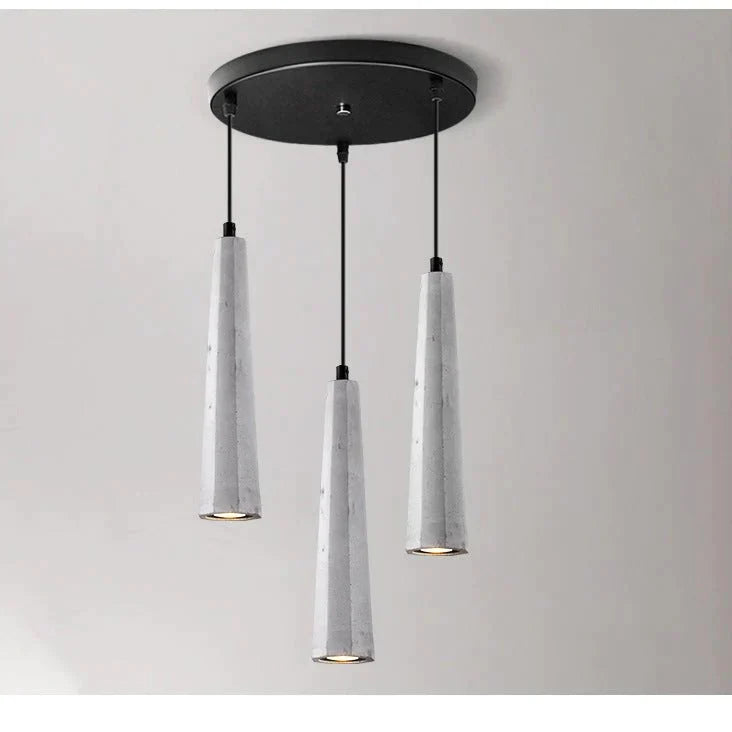 Simple Modern Creative Personality Bar Dining Room Bedside Single Three Cement Chandelier Pendant