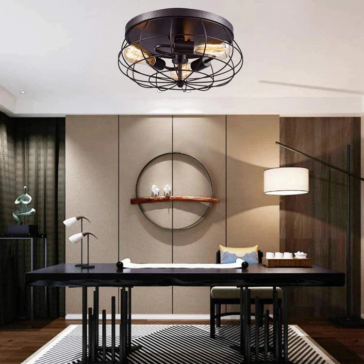 Ceiling Lamp Farmhouse Corridor Restaurant Balcony Lights American Retro Industrial As Show / No