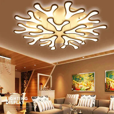 Living Room Led Creative Antlers Fashion Atmosphere Bedroom Dining Ceiling Lamp Post - Modern