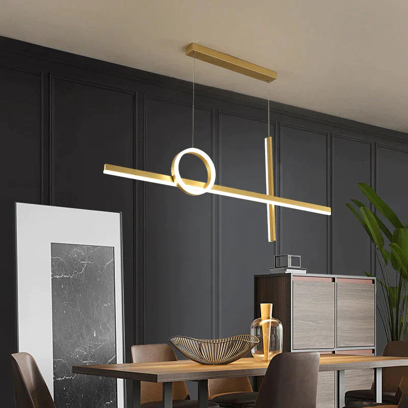 Luxury Dining Room Chandelier Simple Modern Long Living Lamp Creative Personality Nordic Bar