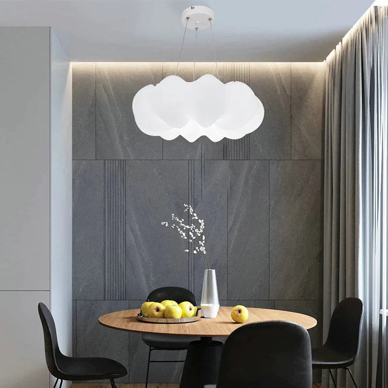 Creative Cloud Chandelier Nordic Simple Modern White Lamp Pendant