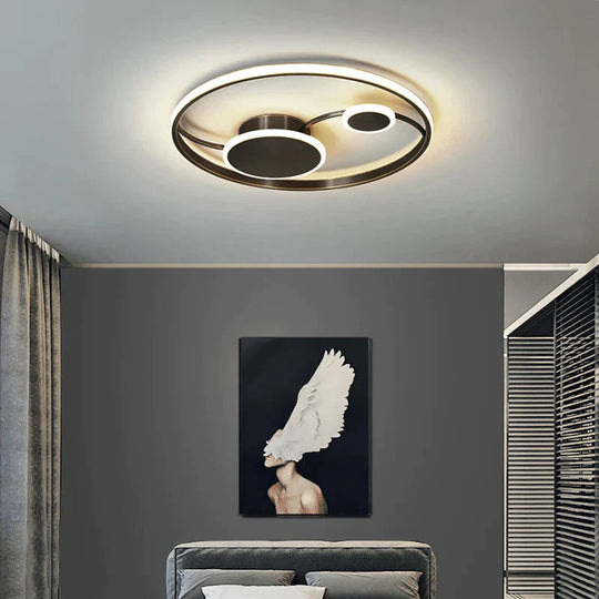 Modern Simple All Copper Bedroom Ceiling Lamp High Quality Led Acrylic Personalized Creative New