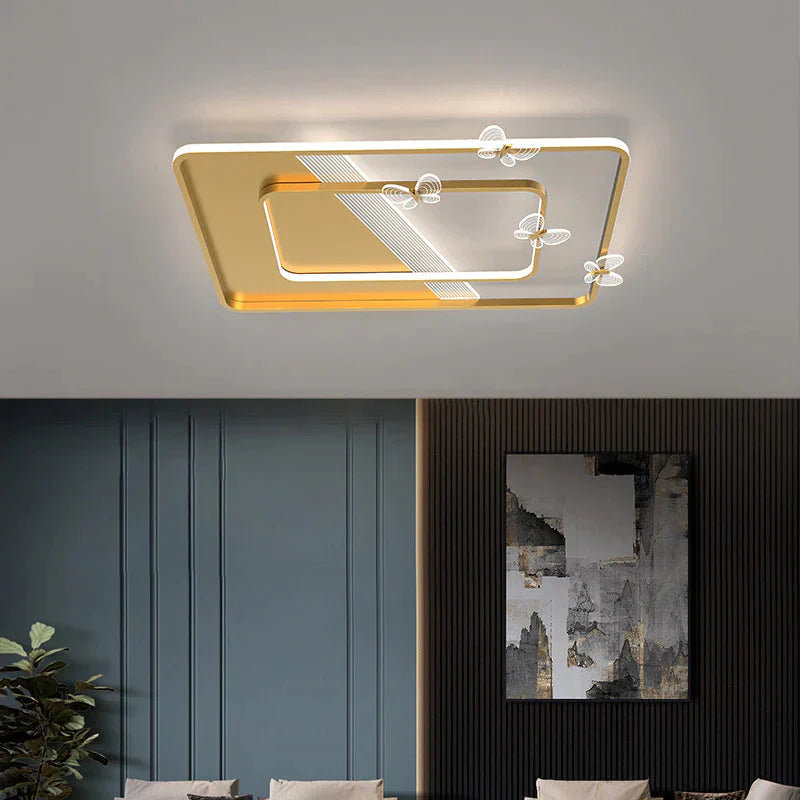 Living Room Lamp Led Nordic Warm Romantic Modern Simple Personality Creative Ceiling Bedroom