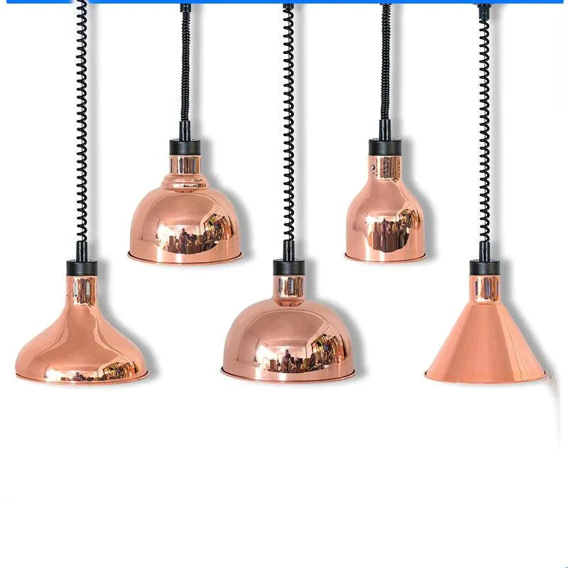 Restaurant Food Insulation Lamp Heating Commercial Chandelier Single - Head Barbecue Pendant
