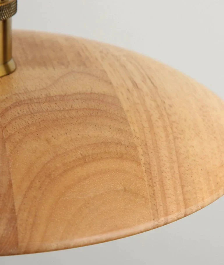 Nordic Solid Wood Lamp Restaurant Chandelier Single Head Art Pendant