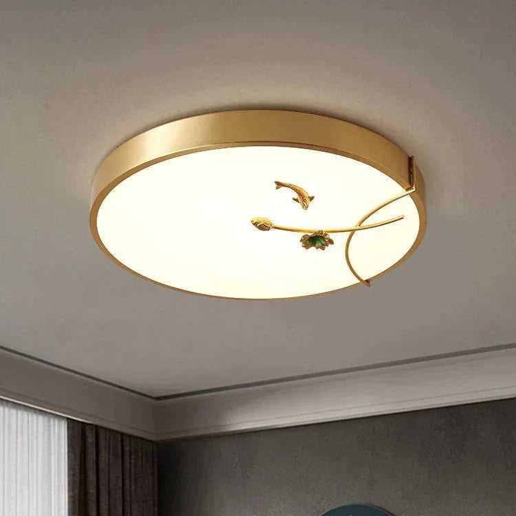 Ceiling Lamp Light Luxury Simple Led Living Room Postmodern Round Square Restaurant Master Bedroom