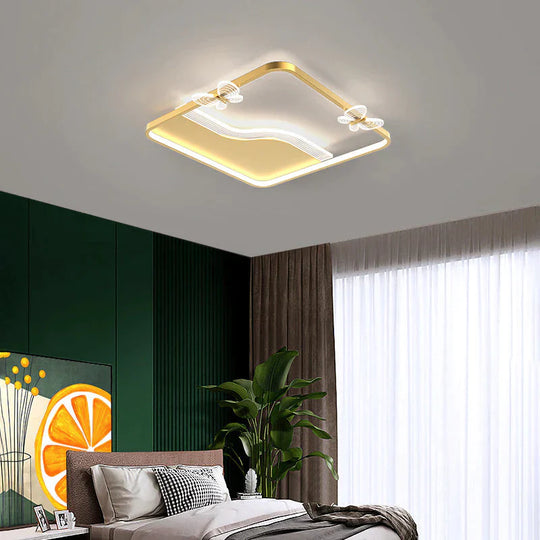 Living Room Lamp Led Nordic Warm Romantic Modern Simple Personality Creative Ceiling Bedroom