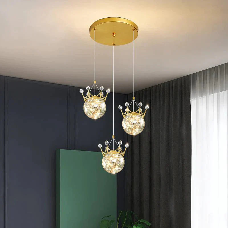 Light Luxury Restaurant Chandelier Nordic Lamps Modern Simple Sky Star Lamp Disc 3 Heads - 30Cm /