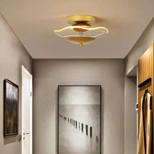 Creative Personality Modern Aisle Light Corridor Ceiling Lamp Gold B 23Cm / White Light
