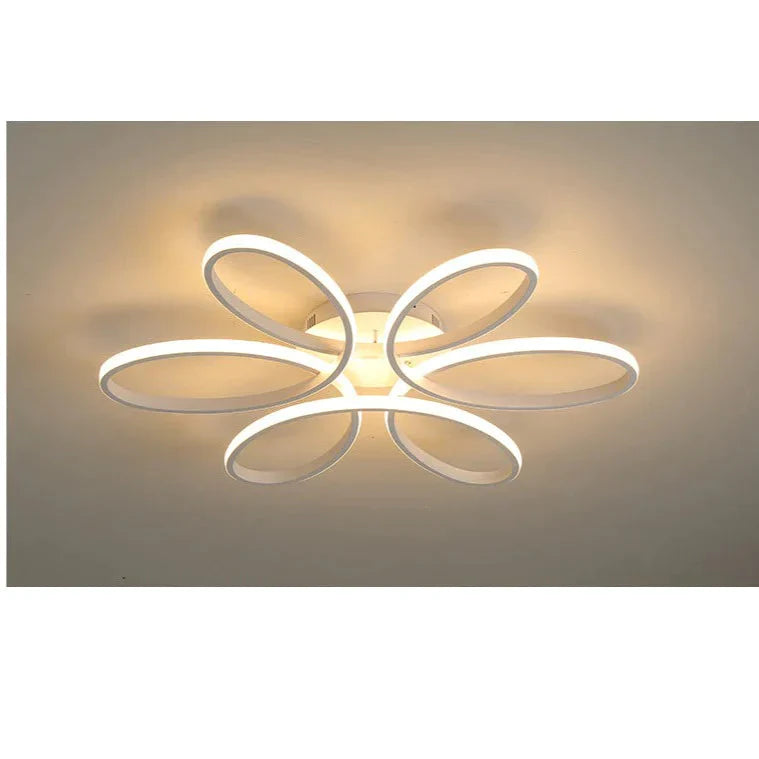 Led Ceiling Lamp Flower - Shaped Living Room Simple Study Hotel Light In The Bedroom