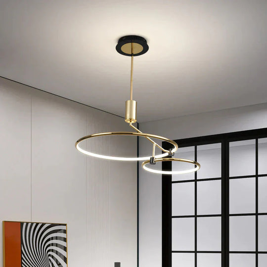 New Minimalist Chandelier Light Luxury Lamps Dining Room Lights Modern Led In The Bedroom Round