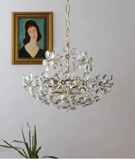 Crystal Chandelier Garden American Retro Style Lamps Pendant