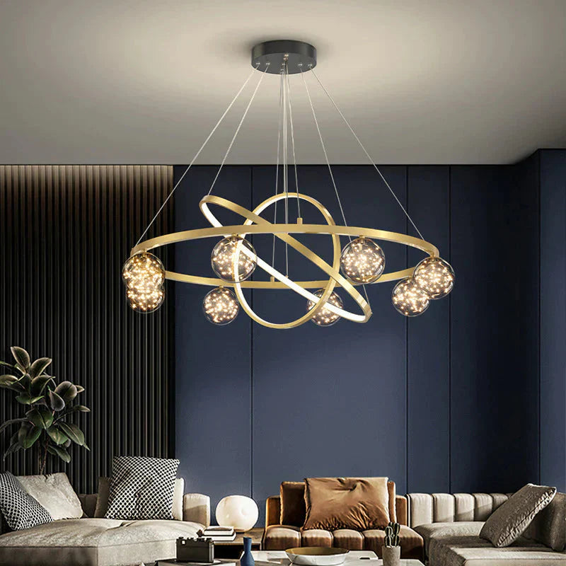 Living Room Chandelier Led Creative Romantic Starry Hall Dining Atmosphere Bedroom Bar Pendant