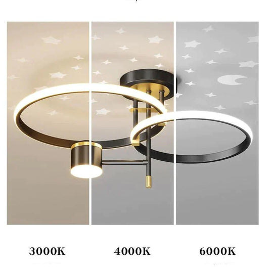 Individually Starry Sky Ceiling Bedroom Chandelier Ins Wind Art Book Room Decorative Lamps