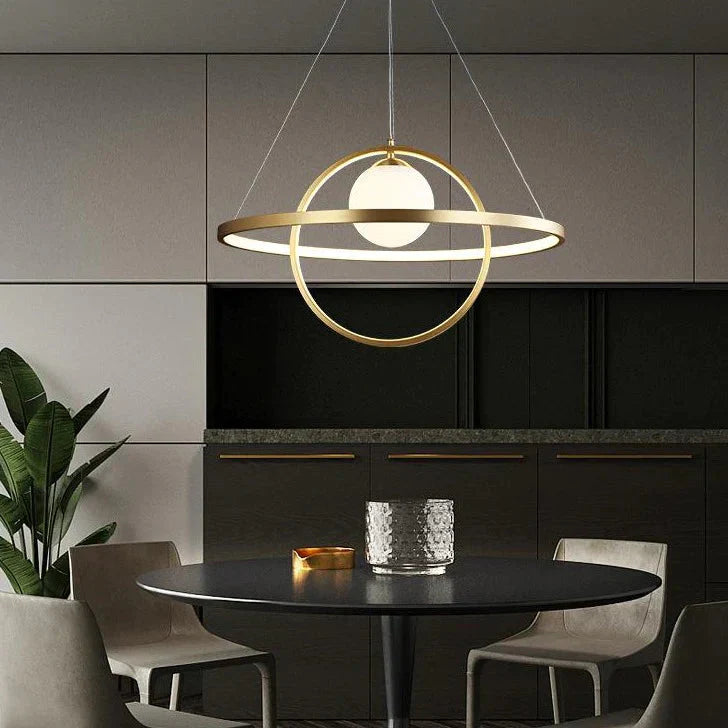 All - Copper Creative Lamps Simple Chandelier Luxury Modern Restaurant Nordic Style Minimalist