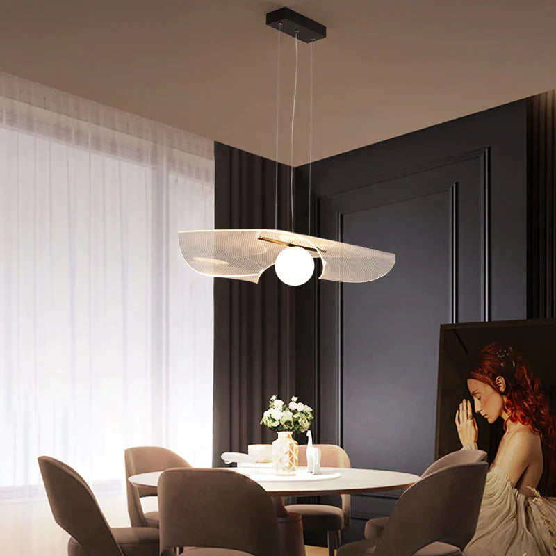 Simple Modern Atmosphere Household Acrylic Chandelier Creative Ceiling Lamp A - 50Cm / Warm Light