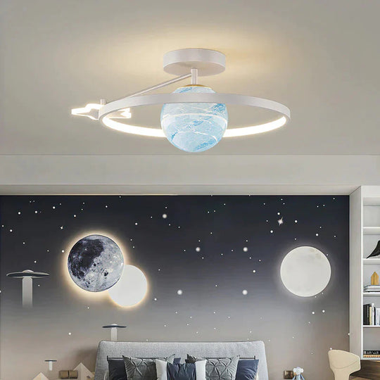 Light In The Bedroom Simple Modern Household Room Lamp Luxury Planet Ceiling