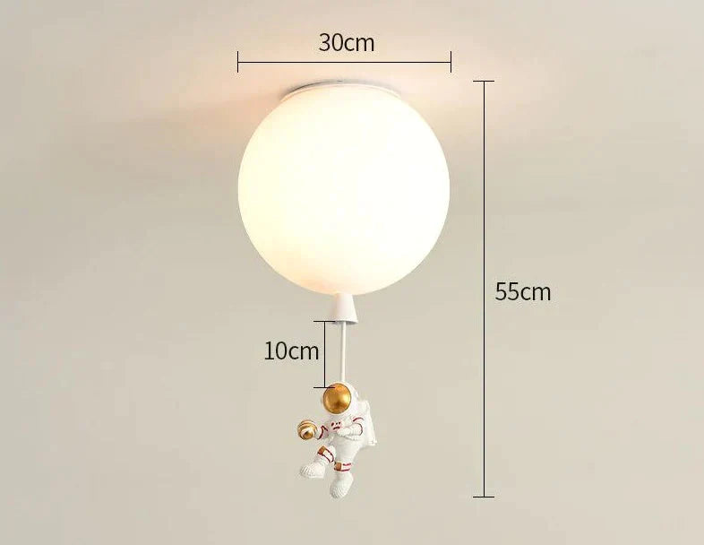 Creative Astronaut Children’s Room Lamp Bedroom Ceiling C
