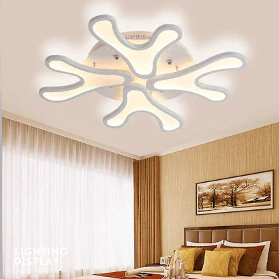 Living Room Led Creative Antlers Fashion Atmosphere Bedroom Dining Ceiling Lamp Post - Modern