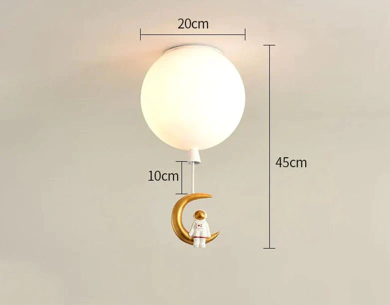 Creative Astronaut Children’s Room Lamp Bedroom Ceiling G