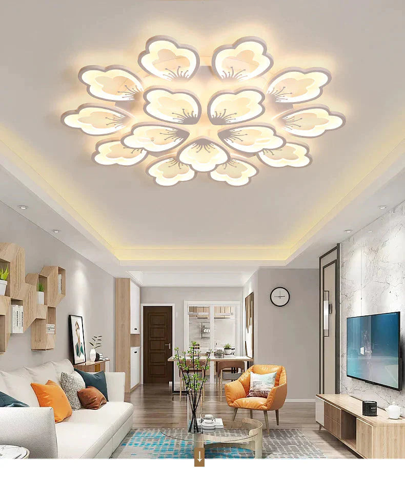 New Living Room Lamps Atmospheric Household Modern Minimalist Hall Ceiling Lamp Art Creative