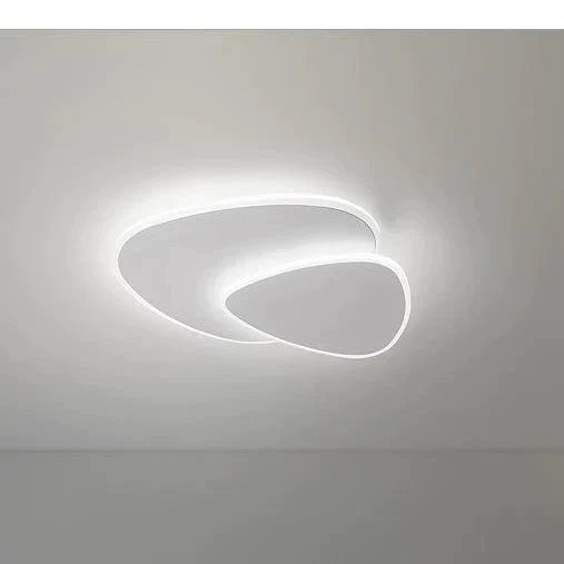 Minimalist Master Bedroom Lamp Nordic Room Modern Simple Creative Triangular Pebble Ceiling White