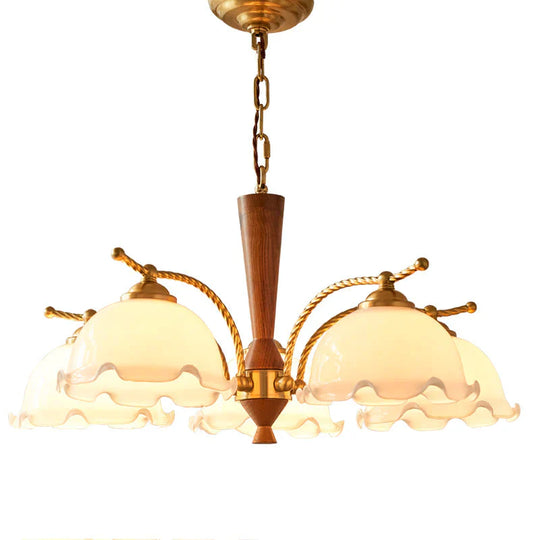 European Style Chandelier Restaurant Bedroom Lamp Creative Retro Iron Art Living Room Modern Simple