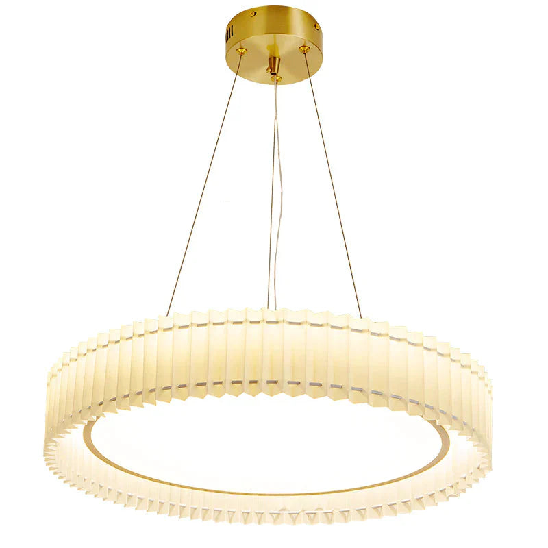 Simple Modern Bedroom Lamp Art Design Sense Circular Chandelier Pendant