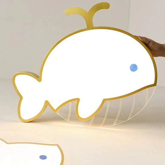 Nordic Whale Led Bedroom Ceiling Lamp