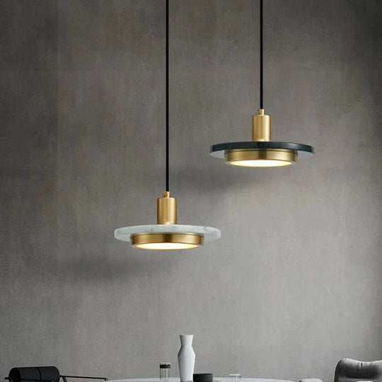 Nordic Postmodern Designer Simple Marble Chandelier Artistic Personality Bedroom Bedside Restaurant